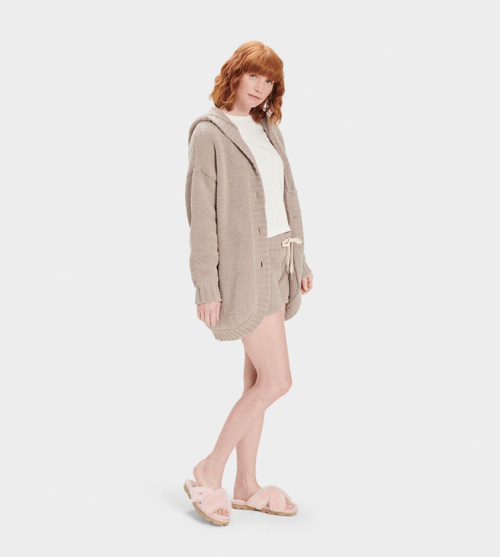 Ugg Cardigan Womens - Ugg Franca Travel Grey - 950COENZH